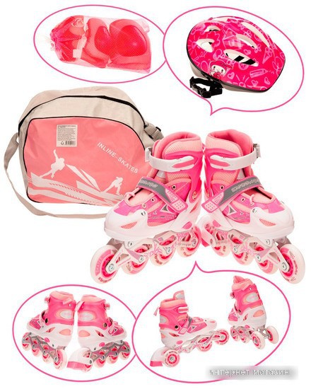 Роликовые коньки Favorit 106SET-M-PN (р. 34-37)
