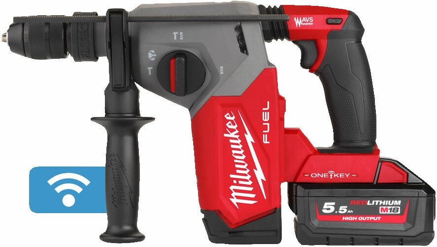 Перфоратор Milwaukee M18 FUEL M18ONEFHX-552X 4933478504 (с 2-мя АКБ, кейс)