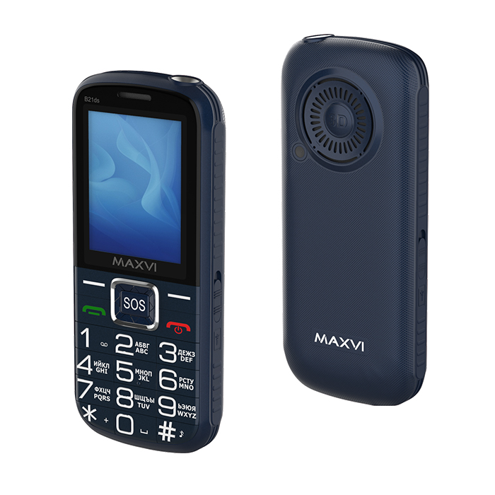 Мобильный телефон Maxvi B21ds (синий)