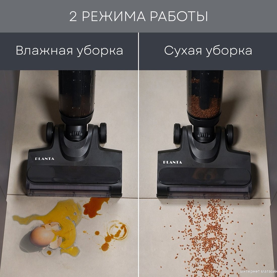 Вертикальный моющий пылесос Planta PL-CW202