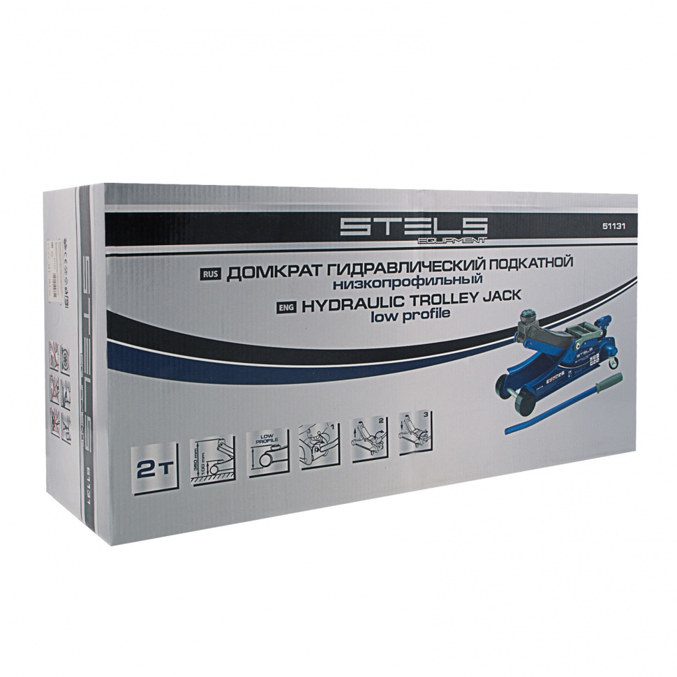 Подкатной домкрат Stels 51131 2т