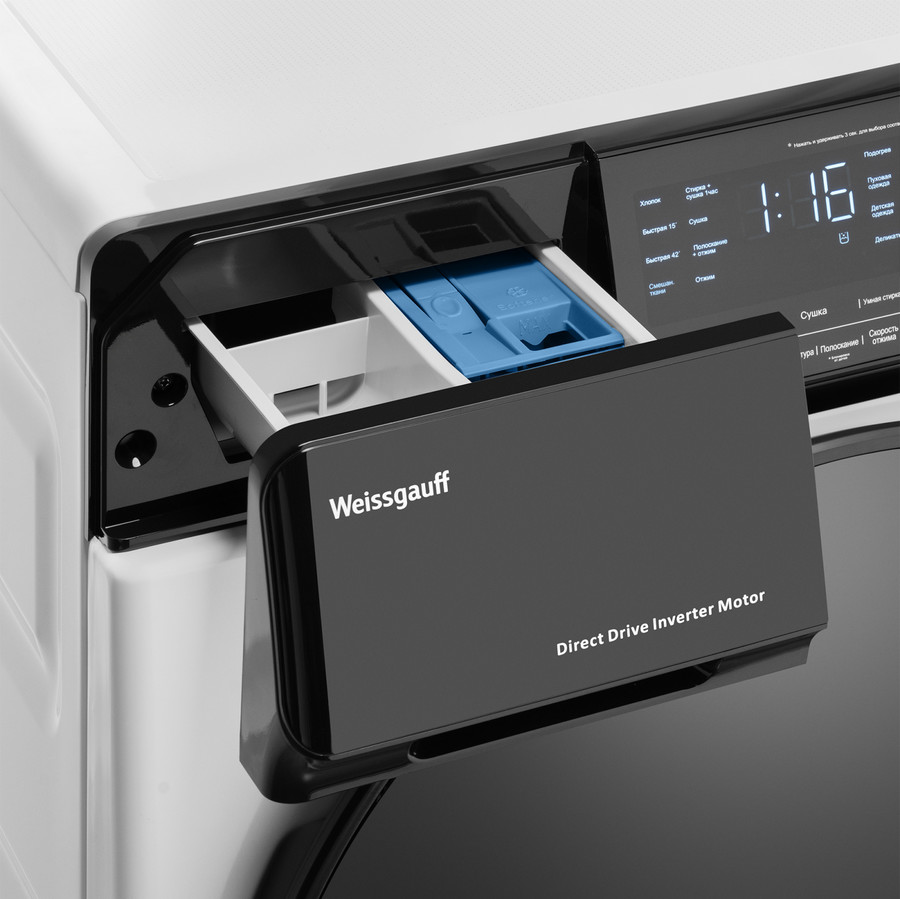 Стирально-сушильная машина Weissgauff WMD 61211 Direct Drive Inverter Premium