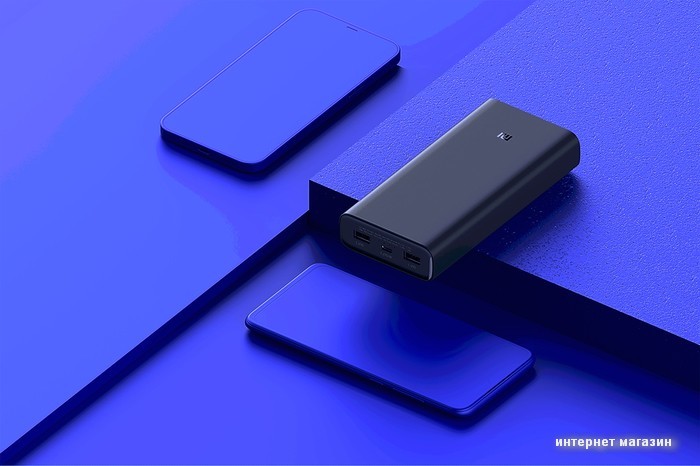 Внешний аккумулятор Xiaomi Mi 50w Power Bank 20000mAh PB2050SZM (черный)