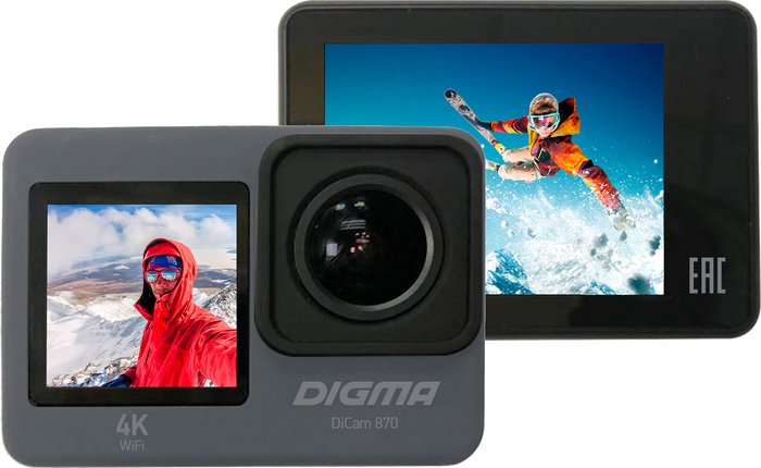 Экшен-камера Digma DiCam 870