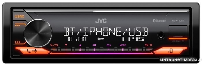 USB-магнитола JVC KD-X482BT