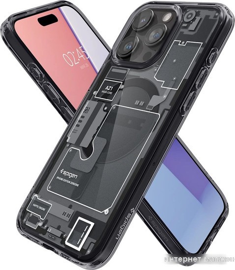 Чехол для телефона Spigen Ultra Hybrid Zero One (MagFit) для iPhone 15 Pro Max ACS06582 (разноцветный)