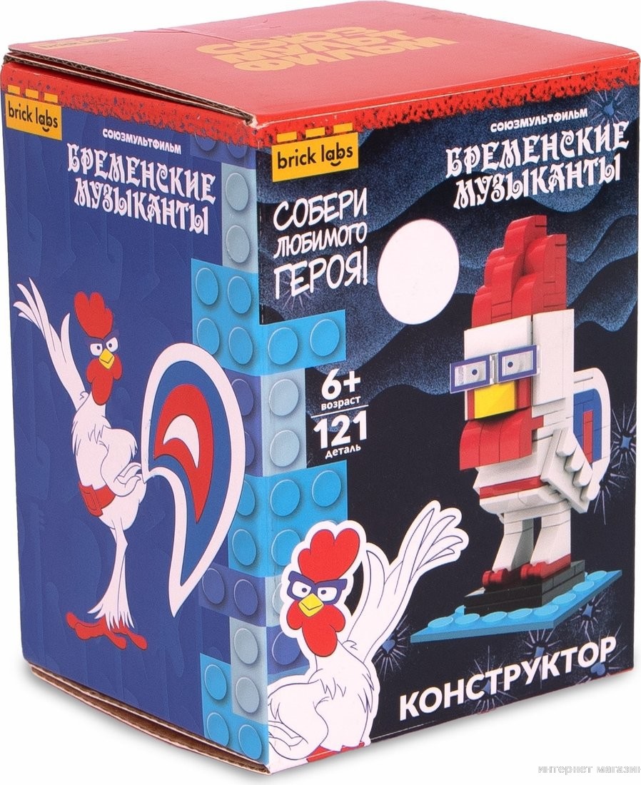 Конструктор Brick Labs Бременские музыканты: Петух AB-1114