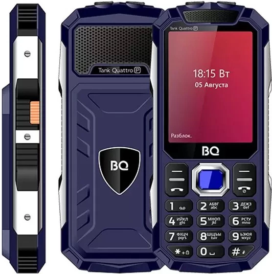 Мобильный телефон BQ-Mobile BQ-2817 Tank Quattro Power (синий)