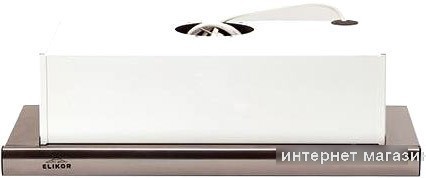 Кухонная вытяжка Elikor Интегра 60П-400-В2Л (белый/нержавеющая сталь)