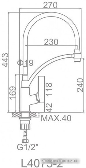 Смеситель Ledeme l4075-2