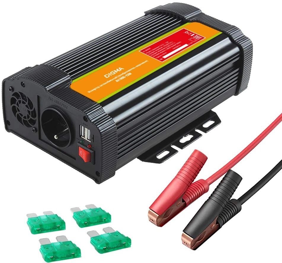 Автомобильный инвертор Digma AI1000-12W