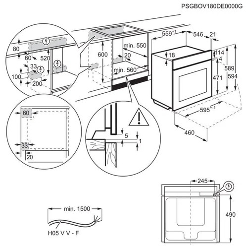 Электрический духовой шкаф Electrolux EOD3C70TK