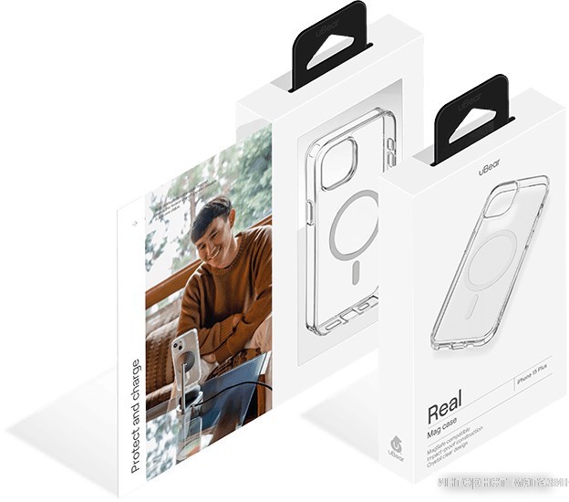 Чехол для телефона uBear Real Mag для iPhone 15 Plus (прозрачный)