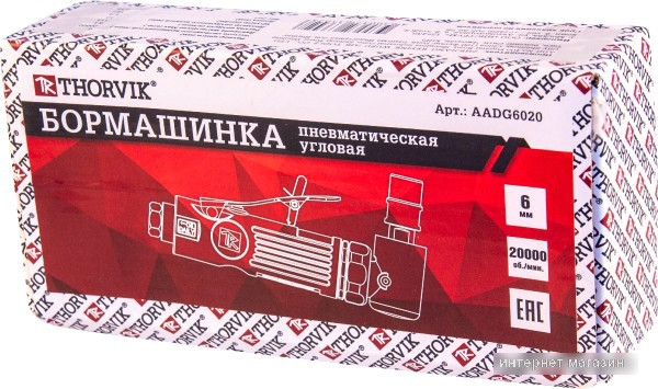 Пневмошлифмашина Thorvik AADG6020