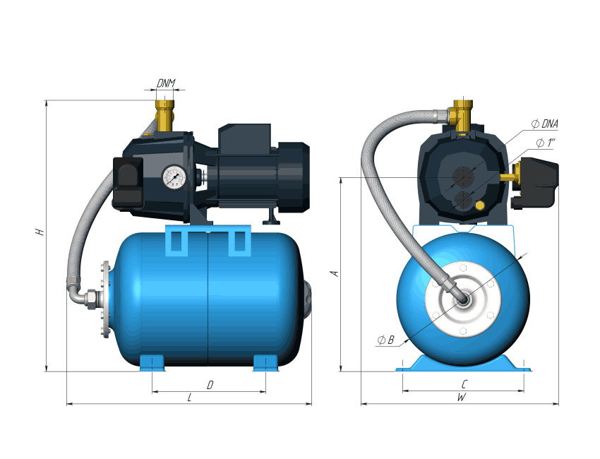 Насосная станция Unipump AUTO DP 750