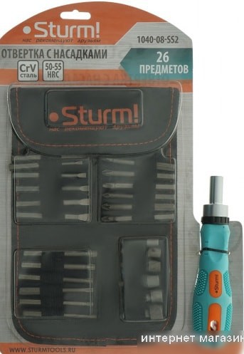 Набор бит Sturm 1040-08-SS2 (26 предметов)
