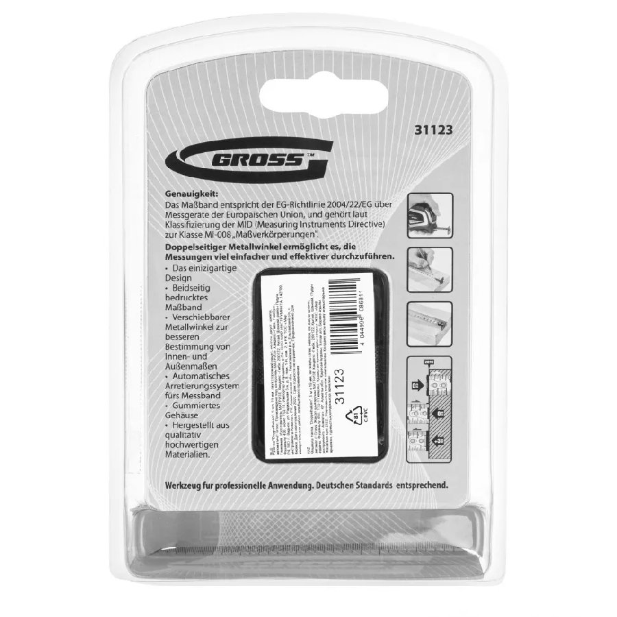 Рулетка GROSS 31123 (5м)