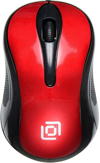 Мышь Oklick 385M (черный/красный)