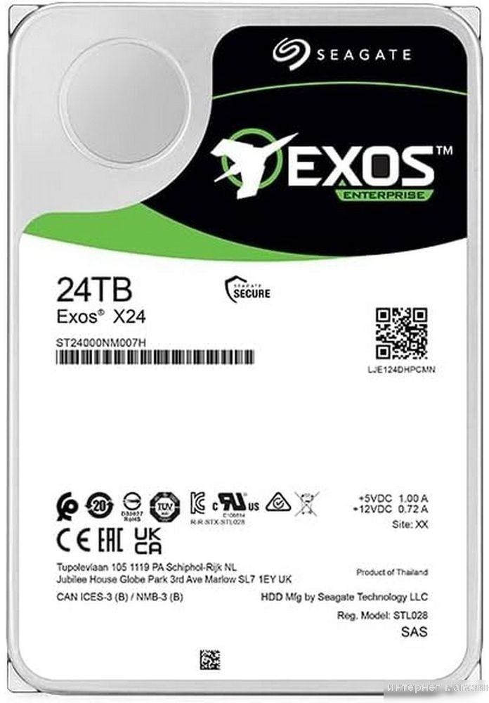 Жесткий диск Seagate Exos X24 24TB ST24000NM007H
