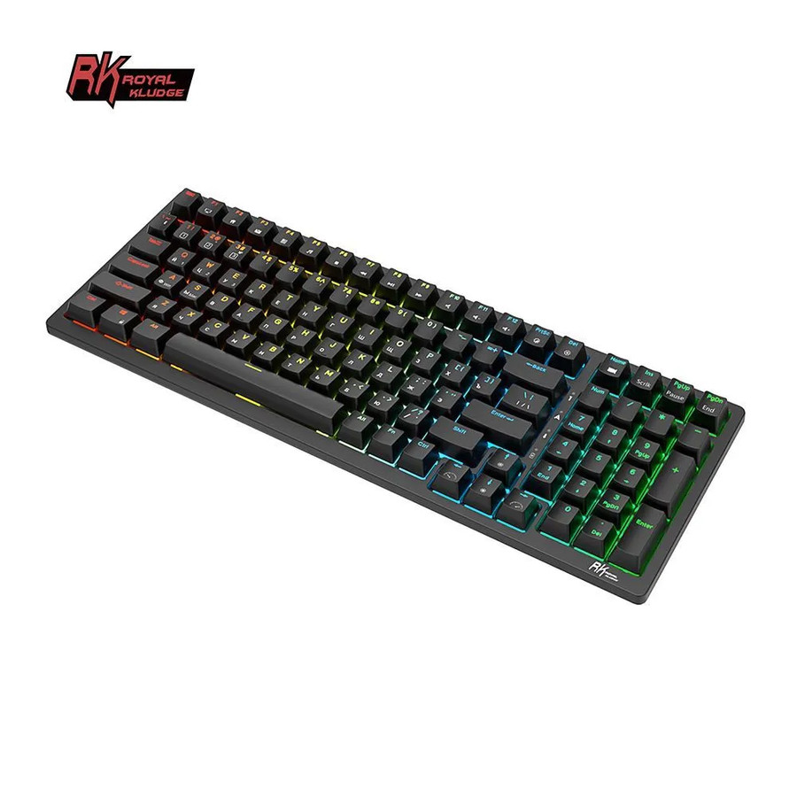 Беспроводная клавиатура Royal Kludge RK98 RGB (черный, RK Red)