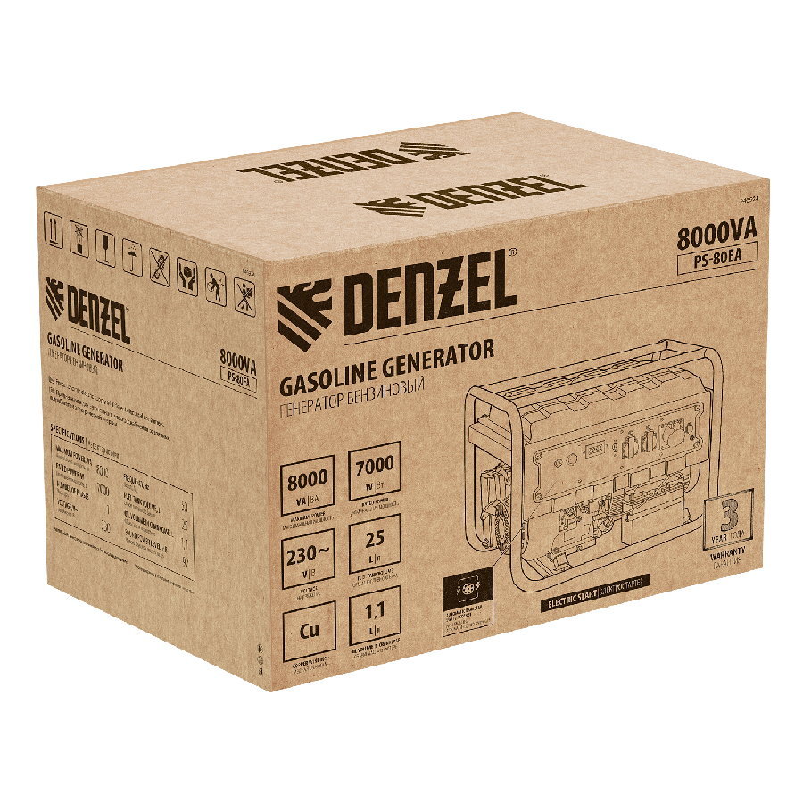 Бензиновый генератор Denzel PS 80 EA