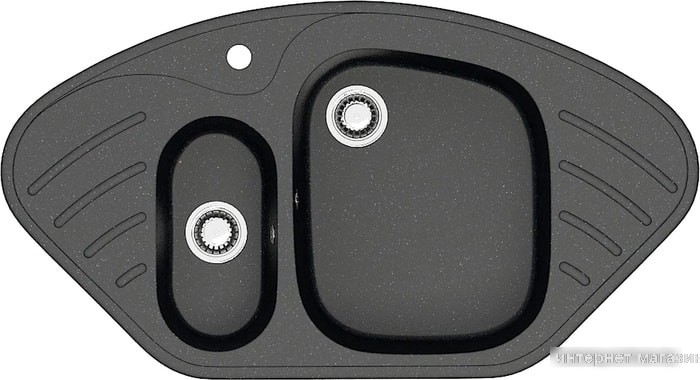 Кухонная мойка Berge BR-9550 (черный матовый)