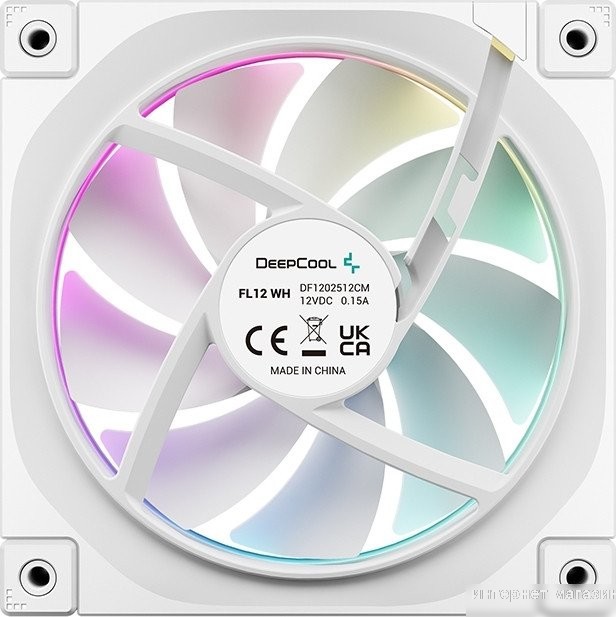 Вентилятор для корпуса DeepCool FL12 WH R-FL12-WHAPN1-G