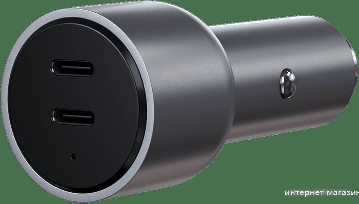 Автомобильное зарядное Satechi 40W Dual USB-C PD Car Charger ST-U2C40CCM