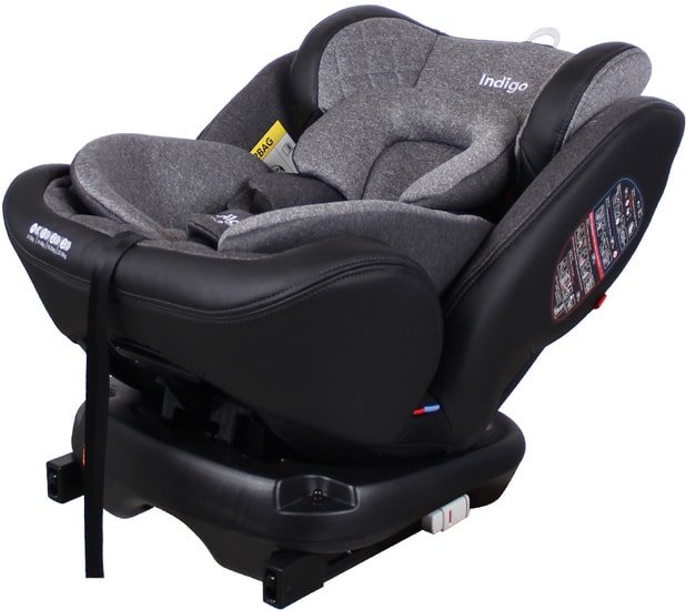 Детское автокресло Indigo Aero Isofix (серый)
