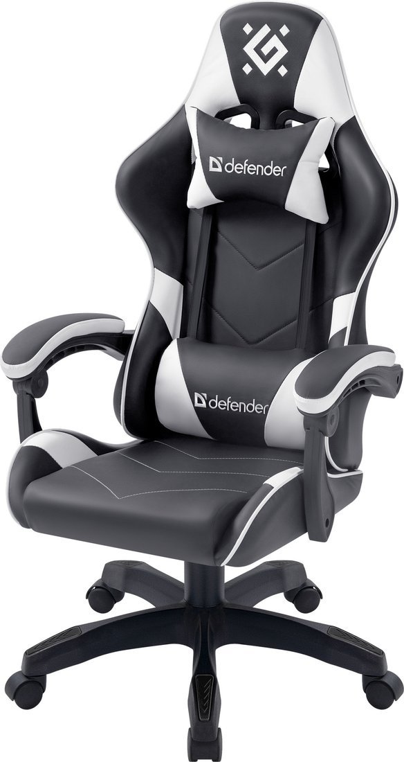 Игровое (геймерское) кресло Defender Companion (черный/белый)