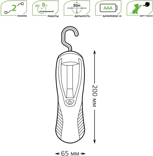 Фонарь Gauss GFL504