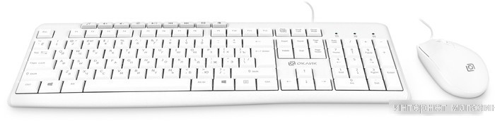 Офисный набор Oklick S650 (белый)