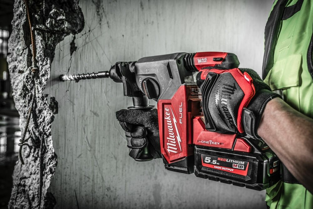 Перфоратор Milwaukee M18 FUEL M18ONEFHX-552X 4933478504 (с 2-мя АКБ, кейс)