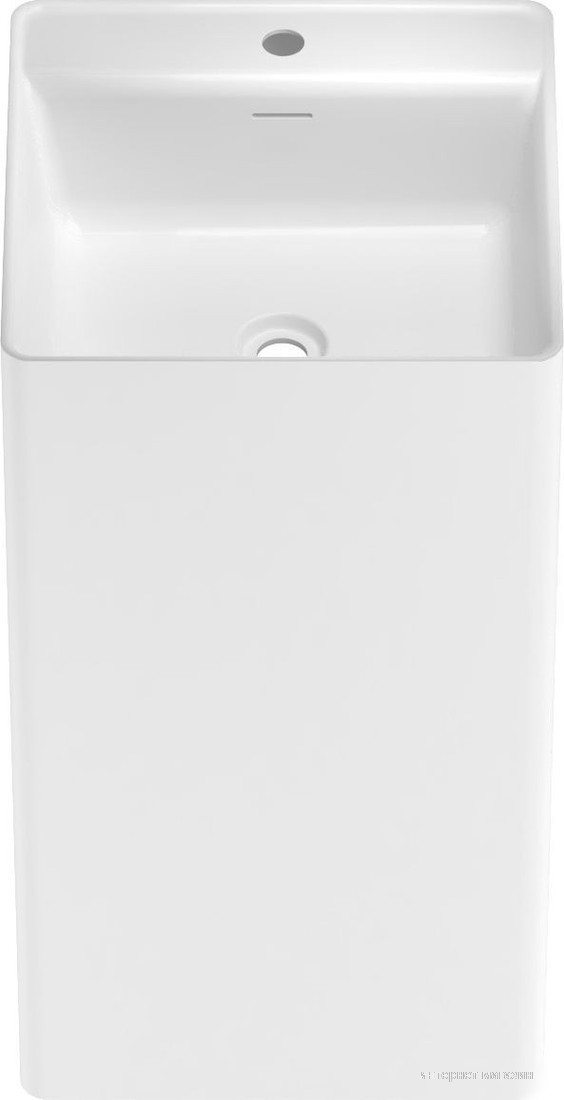 Умывальник Wellsee Pure BY Wellsee 230715000 (отдельностоящий, с отверстием под смеситель, матовый белый)
