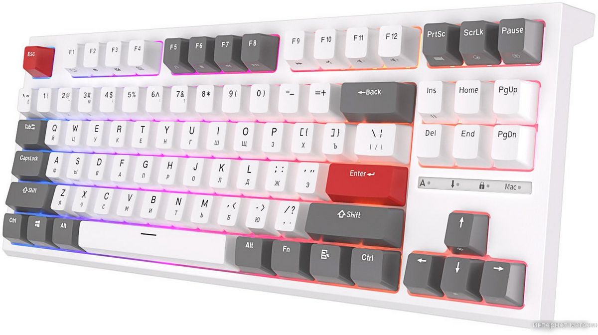 Клавиатура Royal Kludge RK-R87 RGB (белый, RK Blue)