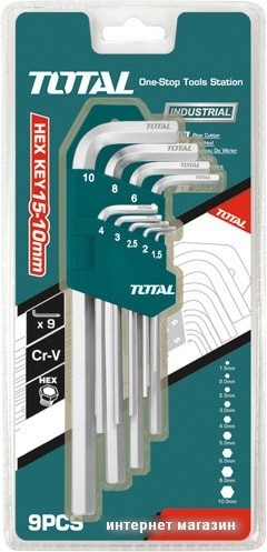 Набор ключей Total THT106192 (9 предметов)