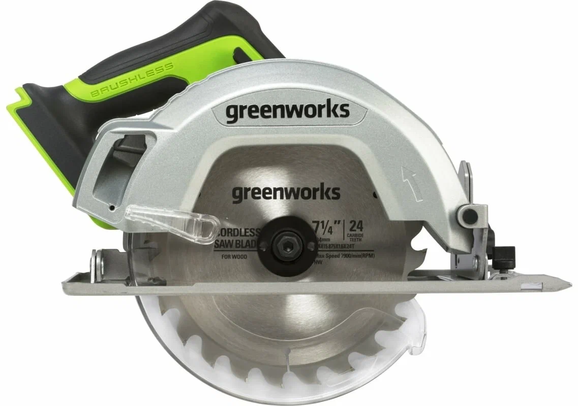 Дисковая (циркулярная) пила Greenworks G24MCS 1501207 (без АКБ)