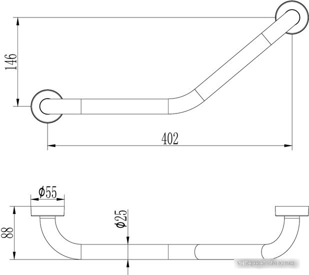 Поручень Ledeme L1717