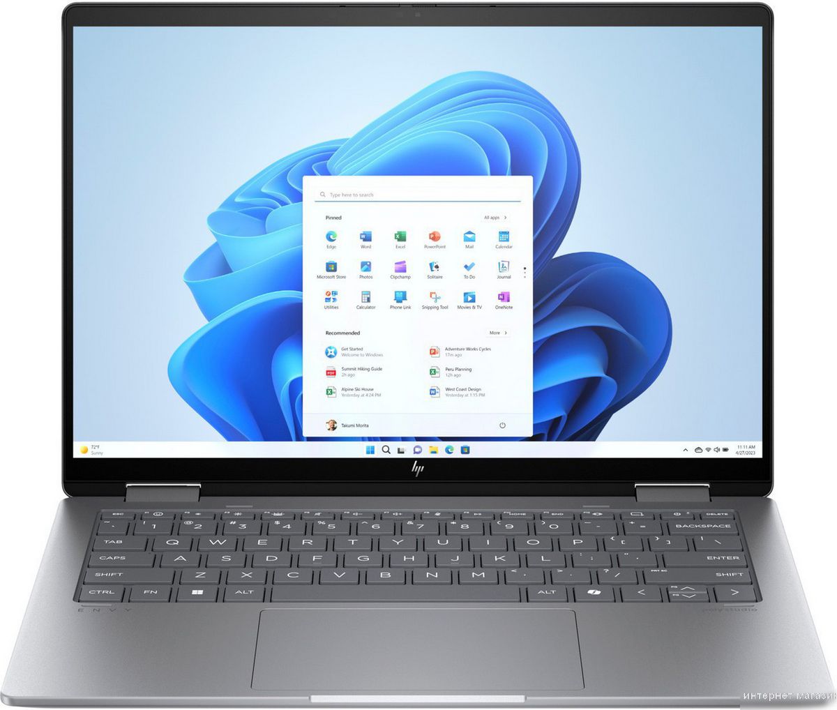 Ноутбук 2-в-1 HP Envy x360 2-в-1 14-fa0004ci A1AA5EA