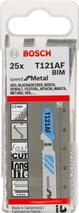 Набор пильных полотен Bosch T121AF 2608636700 (25 шт)