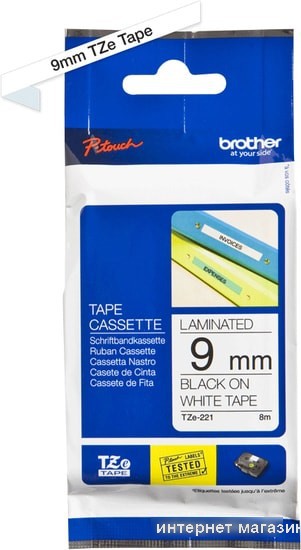 Картридж-лента для термопринтера Brother TZe-221