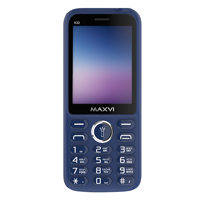 Кнопочный телефон Maxvi K32 (синий)