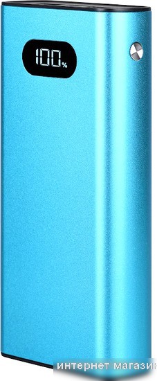 Внешний аккумулятор TFN Blaze LCD PD 20000mAh (голубой)