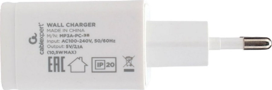 Сетевое зарядное Cablexpert MP3A-PC-38