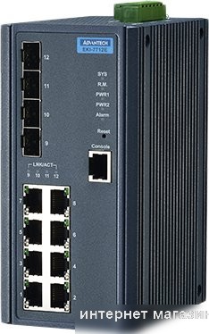 Управляемый коммутатор 2-го уровня Advantech EKI-7712E-4F-AE