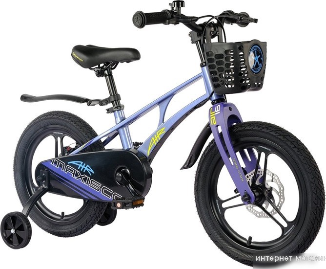 Детский велосипед Maxiscoo Air Pro 18 2024 (синий карбон)