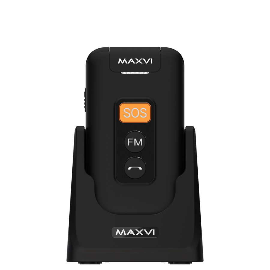 Кнопочный телефон Maxvi E5 up (черный)