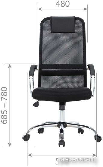 CHAIRMAN CH612 (chrome, черный)