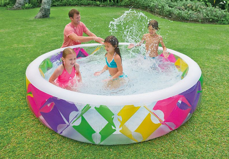Надувной бассейн Intex Swim Center Pinwheel 229х56 (56494)