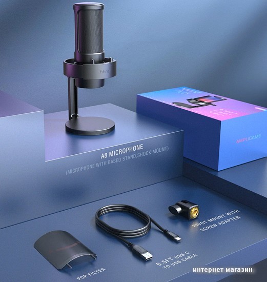 Микрофон FIFINE A8 (черный)